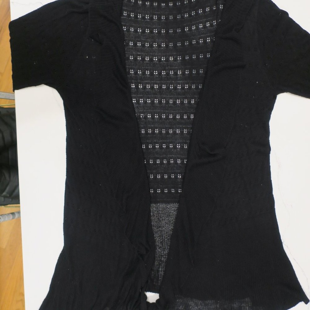 Etcetera Sweater Wrap Black Medium - image 1